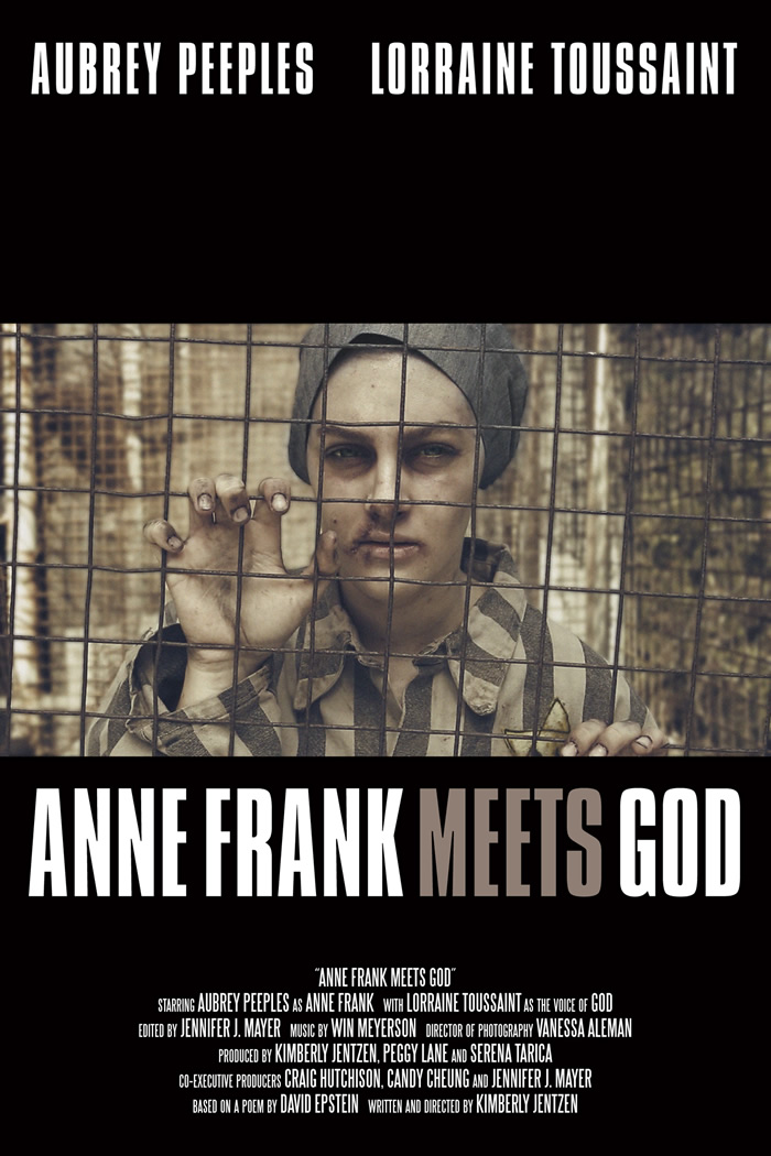 Aubrey Peeples as Anne Frank in Anne Frank Meets God